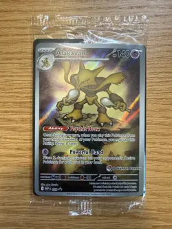 Mega Evolution Pokemon Center Stamped Black Star Promo Alakazam 009 SEALED - Image 1
