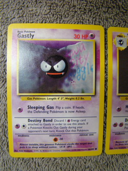 Pokemon Base Set 4th Print 1999-2000 Gastly Haunter NM - Image 2