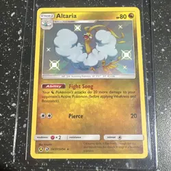 Pokemon Card - Altaria Hidden Fates SV37/SV94 Shiny Holo Rare A33 - Image 1