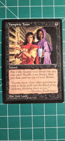 Vampiric Tutor Visions English MTG Regular Card NM - Image 1