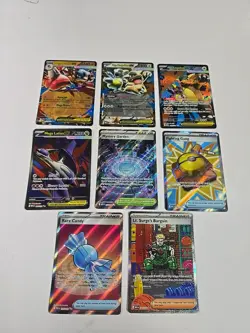 Lot Of 8 Mega Evolutions Pokemon Cards Lt. Surges Bargain Latias - Image 1