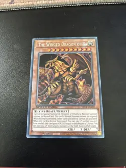 The Winged Dragon of Ra SBCB-EN203 Secret Rare Yugioh Card Mint - Image 1
