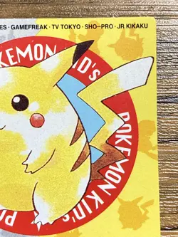 Pokemon Kids' Mini Card Pikachu Nintendo Bandai Pocket Monsters 1997 Japan - Image 4