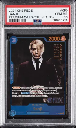 2024 ONE PIECE PREM CARD COLL -LIVE ACTION ED- #050 SANJI PSA 10 - Image 1