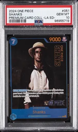 2024 ONE PIECE PREMIUM CARD COLL -LIVE ACTION ED- #051 SHANKS PSA 10 - Image 1