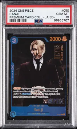 2024 ONE PIECE PREMIUM CARD COLL -LIVE ACTION ED- #050 SANJI PSA 10 - Image 1