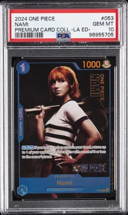 2024 ONE PIECE PREM CARD COLL -LIVE ACTION ED- #053 NAMI PSA 10 - Image 1