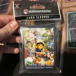 2019 Pokemon Center London Card Sleeves London City Pikachu, 65pc sealed - Image 1