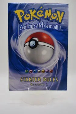 Pokemon Card Game Rulebook: Base Set Starter Rules Version 1 WOTC 1999 TCG LP - Image 1