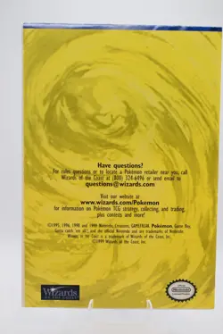 Pokemon Card Game Rulebook: Base Set Starter Rules Version 1 WOTC 1999 TCG LP - Image 2