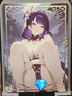 Raiden Shogun Pond Of Squirting Card Anime Goddess Story Waifu SP SP-14 - Image 1