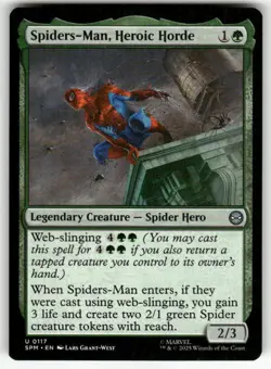 SPIDERS-MAN, HEROIC HORDE #117 (UNCOMMON) MTG MARVEL'S SPIDER-MAN - Image 1