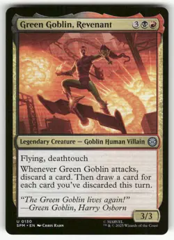 GREEN GOBLIN, REVENANT #130 (UNCOMMON) MTG MARVEL'S SPIDER-MAN - Image 1