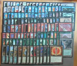 MTG HOMELANDS COMPLETE SET OF 140, VF TO NM, EXCEPT WILLOW PRIESTESS NO RESERVE - Image 1