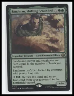 🏖 MTG Marvel’s Spider-Man Sandman, Shifting Scoundrel Foil - Uncommon 🏖 - Image 1