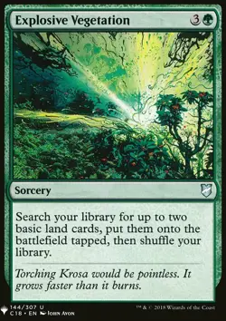 Magic the Gathering MTG Explosive Vegetation (1203) Mystery Booster LP - Image 1