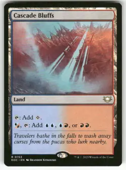 CASCADE BLUFFS #153 (RARE) MTG COMMANDER: EDGE OF ETERNITIES - Image 1