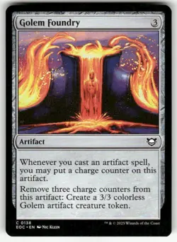 GOLEM FOUNDRY #138 MTG COMMANDER: EDGE OF ETERNITIES - Image 1