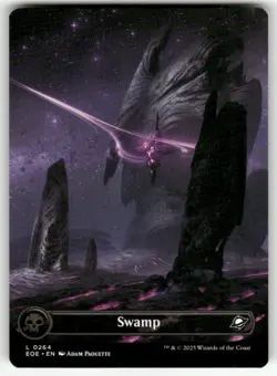 SWAMP (0264) (BORDERLESS) #264 (LAND) MTG EDGE OF ETERNITIES - Image 1
