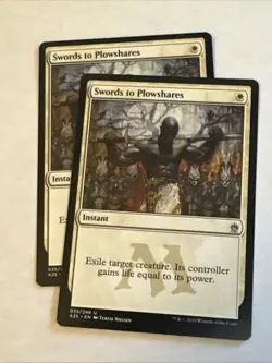 Swords To Plowshares X2 M25 NM Condition See Front/back Pics - Image 1