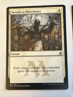 Swords To Plowshares X2 M25 NM Condition See Front/back Pics - Image 2