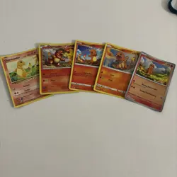 Charmander Bundle x5 Cards From Sets, Evolutions, Legendary Treaures,GO,PAF, HF - Image 1