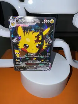 Tanjiro Pikachu VCOS Pokemon Card Holo Cosplay ART - Image 1