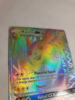 Pokemon TCG Raichu GX Shining Legends 75/73 Holo Secret Rare LP - Image 2