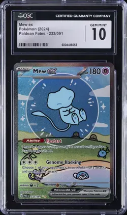 2024 POKEMON PALDEAN FATES MEW EX CGC 10 - Image 1