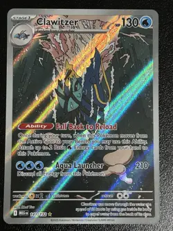 English Clawitzer Illustration Rare Holo #141/132 Pokemon Mega Evolution English - Image 1