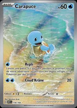 Carte pokemon Carapuce 170/165 MEW 151 FR - Image 1