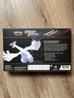 Pokemon TCG Crown Zenith Lugia v & Unown v Special Collection Box Sealed - Image 2