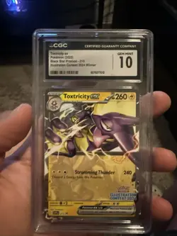 POKEMON CGC GEM MINT 10 TOXTRICITY EX #215 ILLUSTRATION CONTEST WINNER 2024 - Image 1