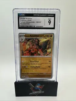 Pokemon 2024 Hisuian Arcanine #100 Holo Twilight Masquerade CGC 9 - Image 3