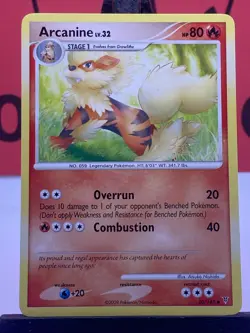 Arcanine 50/147 Supreme Victors Pokemon TCG Regular Uncommon 2009 NM - Image 3
