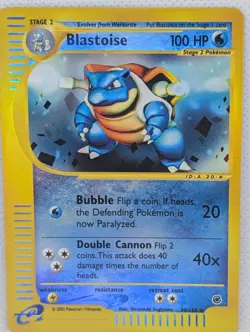 Blastoise 036/165 Expedition Base Set Reverse Holo Rare Pokemon TCG Nintendo LP - Image 1