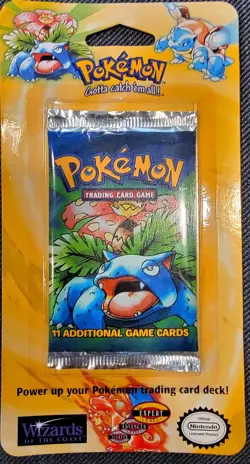 FACTORY SEALED | 1999 Pokemon Base WOTC Base Set Booster Pack Venusaur Art! - Image 1