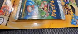 FACTORY SEALED | 1999 Pokemon Base WOTC Base Set Booster Pack Venusaur Art! - Image 5