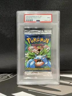 1999 Pokemon Base Set Unlimited Thick Font VENUSAUR PSA 9 - Image 1