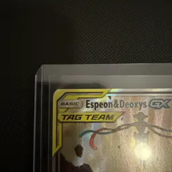 Pokemon TCG Espeon & Deoxys GX SM240 Black Star Promo Full Art NM Condition - Image 3