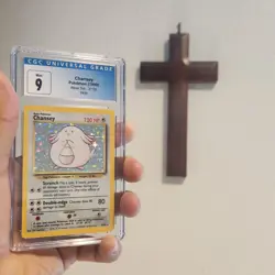1999 Chansey Base Set Holo Pokemon 3/102 CGC 9 Mint Affordable Compared to PSA 9 - Image 4