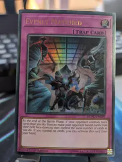 YuGiOh! Evenly Matched DUPO-EN099 Ultra Rare 1st Ed - Image 1