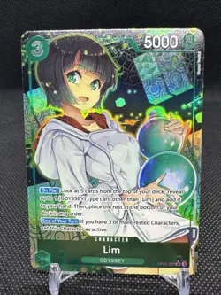 Lim (Alt Art) OP09-037 SR Emperors in the New World ONE PIECE Card Game ENGLISH - Image 2