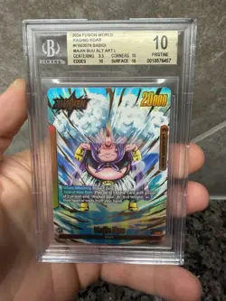 Majin Buu Leader Alt Art FB03-078 L Dragon Ball Super Fusion World Card BGS 10 - Image 1