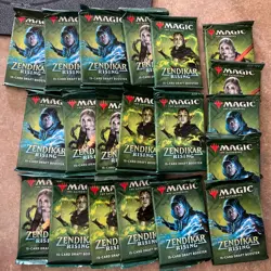 20x Zendikar Rising Draft Booster Packs Factory Sealed Jace Nissa & More! - Image 1
