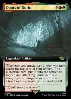 1 x Doors of Durin - Surge Foil - Extended Art - The Lord of the Rings: Tales of - Image 1
