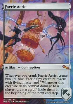 Magic the Gathering MTG Faerie Aerie (181) Unstable LP - Image 1
