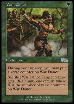 Magic the Gathering MTG War Dance (282) Urza's Saga NM - Image 1