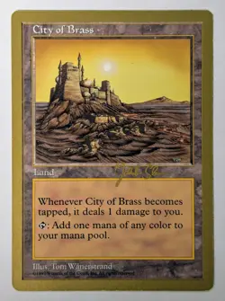 City of Brass - 1997 Jakub Slemr (5ED) World Championship Decks, LP - MTG - Image 1