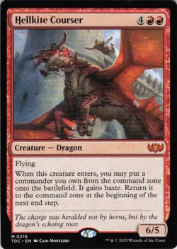 MTG Hellkite Courser (218) | NM | Commander: Tarkir: Dragonstorm {TDC} - Image 1